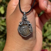 Image 1 of Black Sunstone in Sterling Silver 🖤