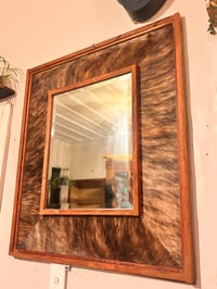 Image 3 of Bridle Cow Hide Mirror