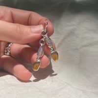 Image 4 of OPAL/AMBER RIDGE EARRINGS