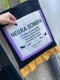 Image 2 of Bolsiña feita a man. NEGRA SOMBRA. Deseño exclusivo!