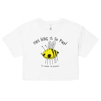 Image 4 of hike is so fun Women’s crop top 