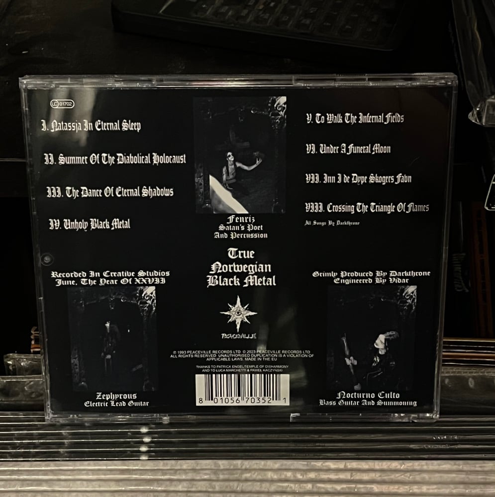 Image of CD Darkthrone «Under a Funeral Moon» SIGNED