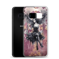 Image 6 of Dark Goth Fairy Maroon Clear Case for Samsung®