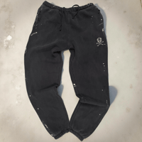 Image 1 of SKULL LOGO SWEATPANTS -OIL WASH