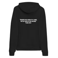 Image 2 of Psalm 30:5 hoodie front/back