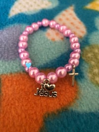 Image 3 of I heart Jesus bracelet