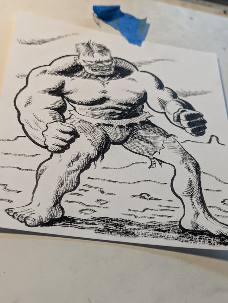 Image of HULK ink and brush