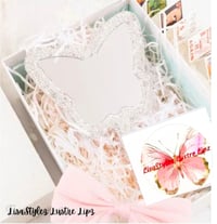 Image 1 of Rhinestone butterfly handheld mirror 