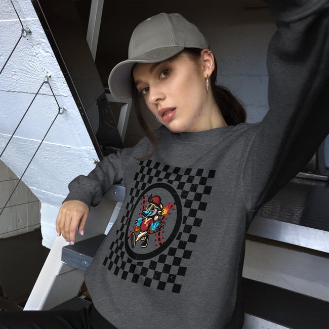 Hotshots Retro Checkerboard Unisex Sweatshirt