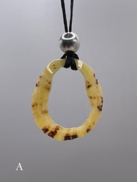 Image 1 of Sea Worn Limpet Shell Necklace with Sterling Silver Bead