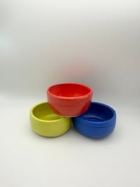 Image 2 of Tri-color Mini Bowl Set