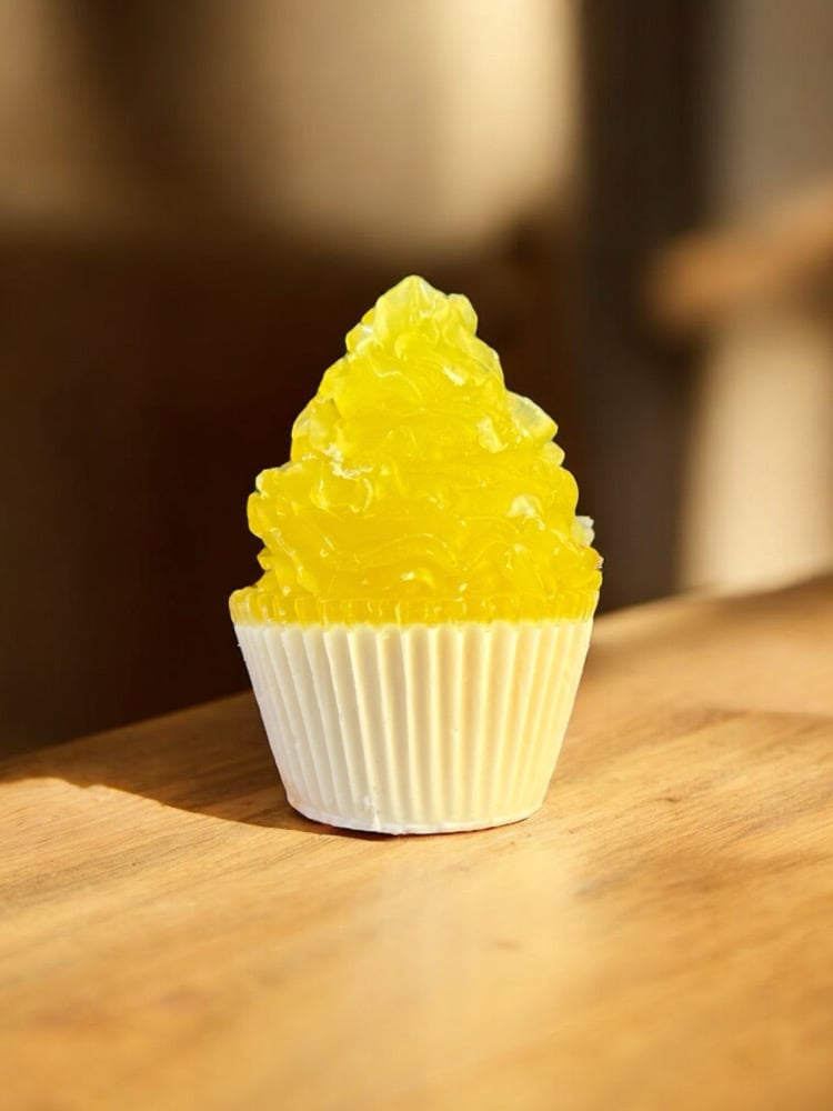 Image of Yellow Life size Cupcake Bar Soap