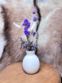 Image 6 of Purple Lust White Vase  c
