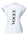 VOGUE~Pose for the camera 📸Casual Letter Print Cape Sleeve T~Shirt👚