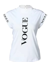 Image 1 of VOGUE~Pose for the camera 📸Casual Letter Print Cape Sleeve T~Shirt👚