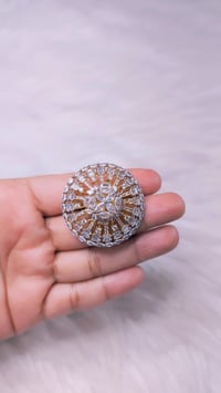 Image 7 of ADR45020_ Big American Diamond Adjustable Ring
