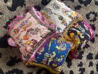 Image 10 of blue Pinup Girl with tiger print Cushion cover