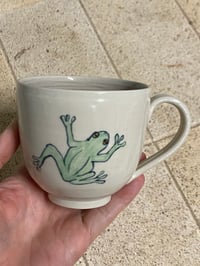 Image 3 of Frog Decorated Stoneware Mug