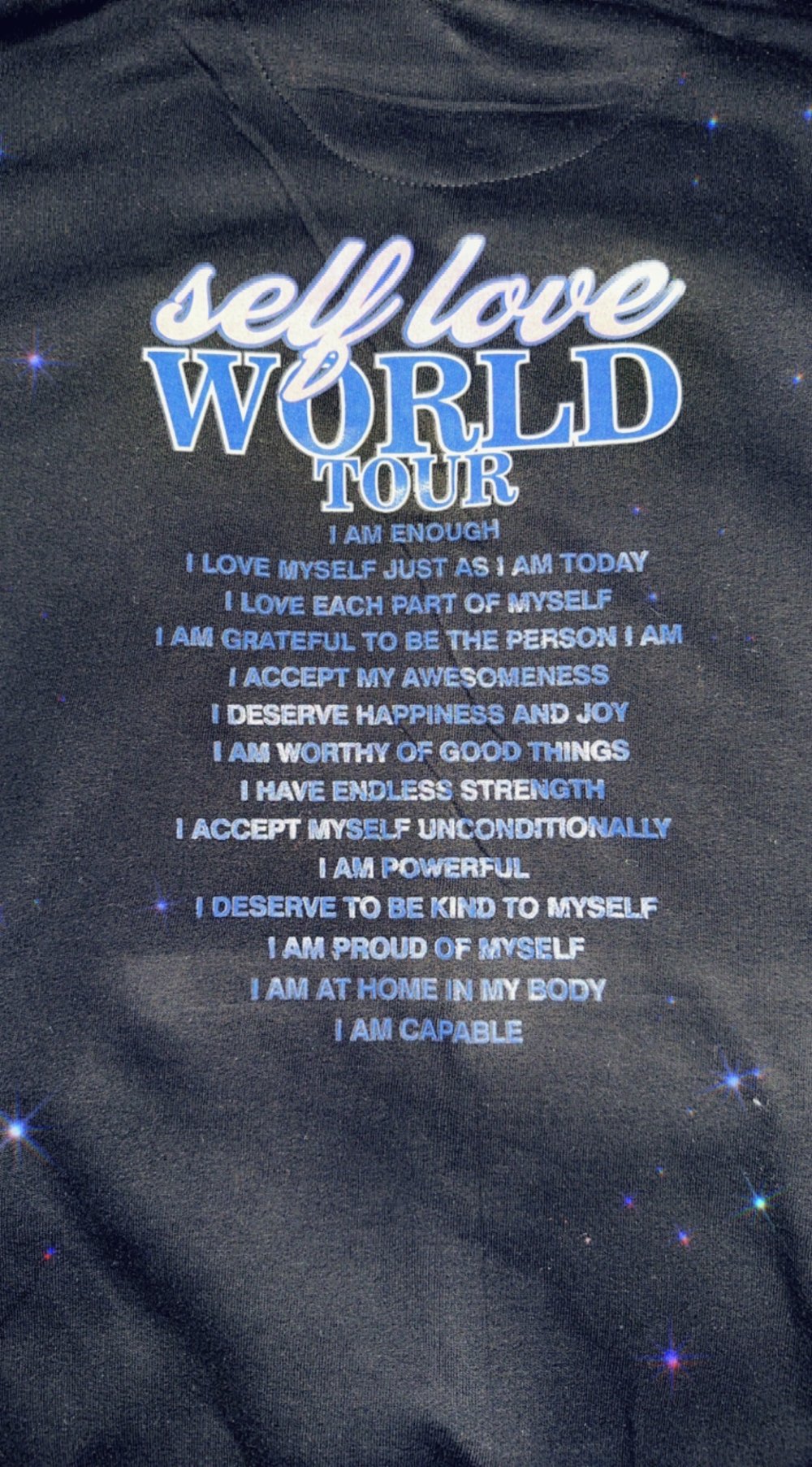 Image of Custom Self love world tour hoodie