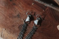 Image 2 of White Buffalo Chain Earrings