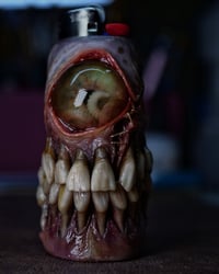 Image 2 of Handmade Horror Bic Lighter Sleeve OOAK