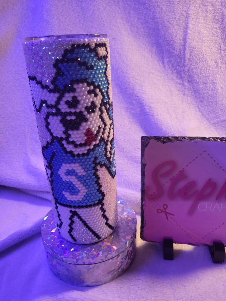 Image of slush puppy rhinestone tumbler