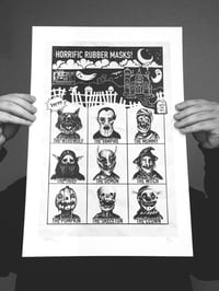 Monster Masks Print