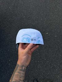 Image 2 of TWO TONE SKY BLUE VISOR DETRIOT TIGERS CUSTOM FITTED CAP