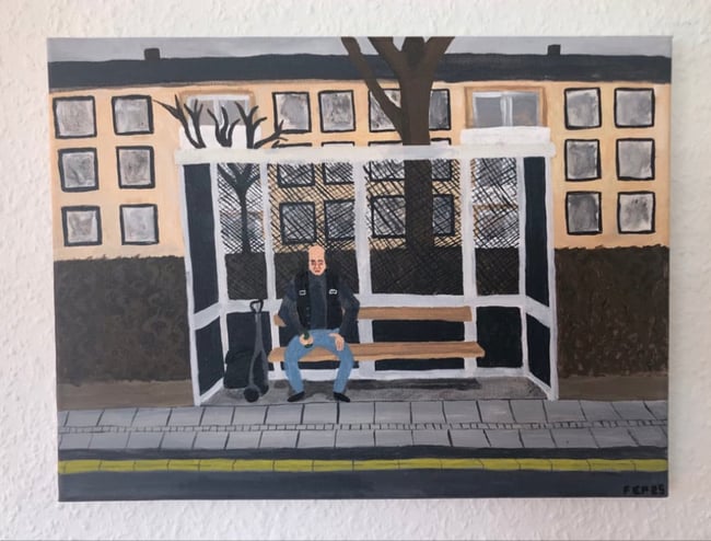 Per venter på bussen 