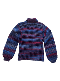 Image 2 of Waffle crocheted sweater 
