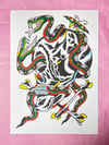 Snakes & Skull print
