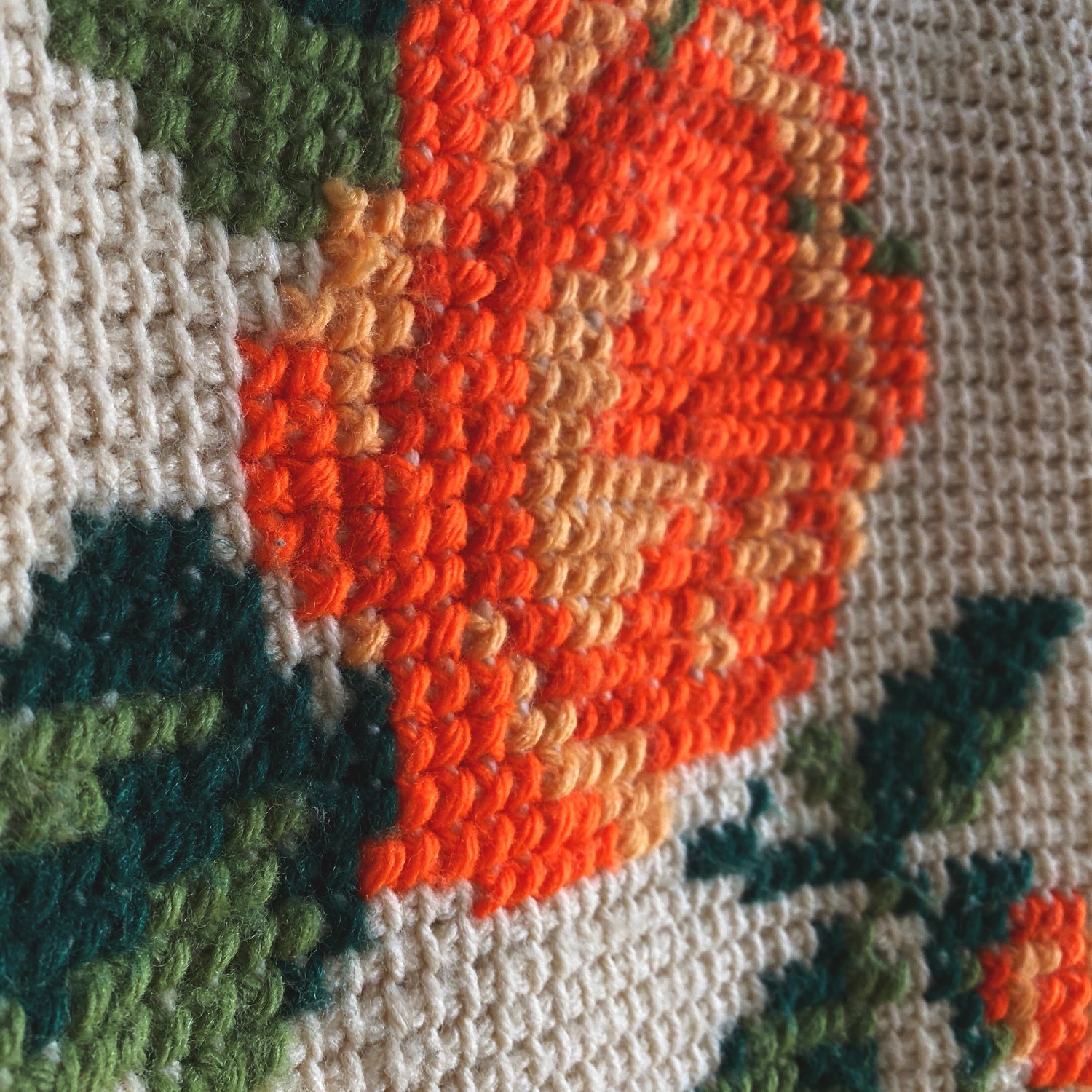 Image of Orange Roses Granny Sweater