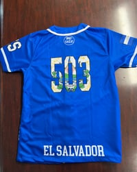 Image 2 of El Salvador Baseball Jersey ES 503