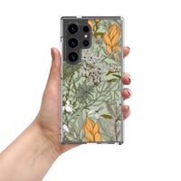 Image 3 of Art Nouveau Inspired Soft Multicolor Boho Floral Sketch Clear Case for Samsung®