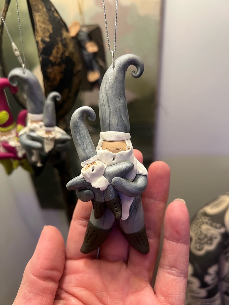 Image of Santa And Brat Ornament 4