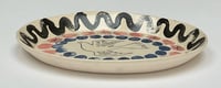 Image 5 of Dove small handbuilt and hand decorated earthenware oval plate