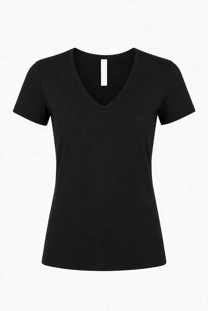Black Buttery Soft Seamless Tee (GREAT STRETCH)