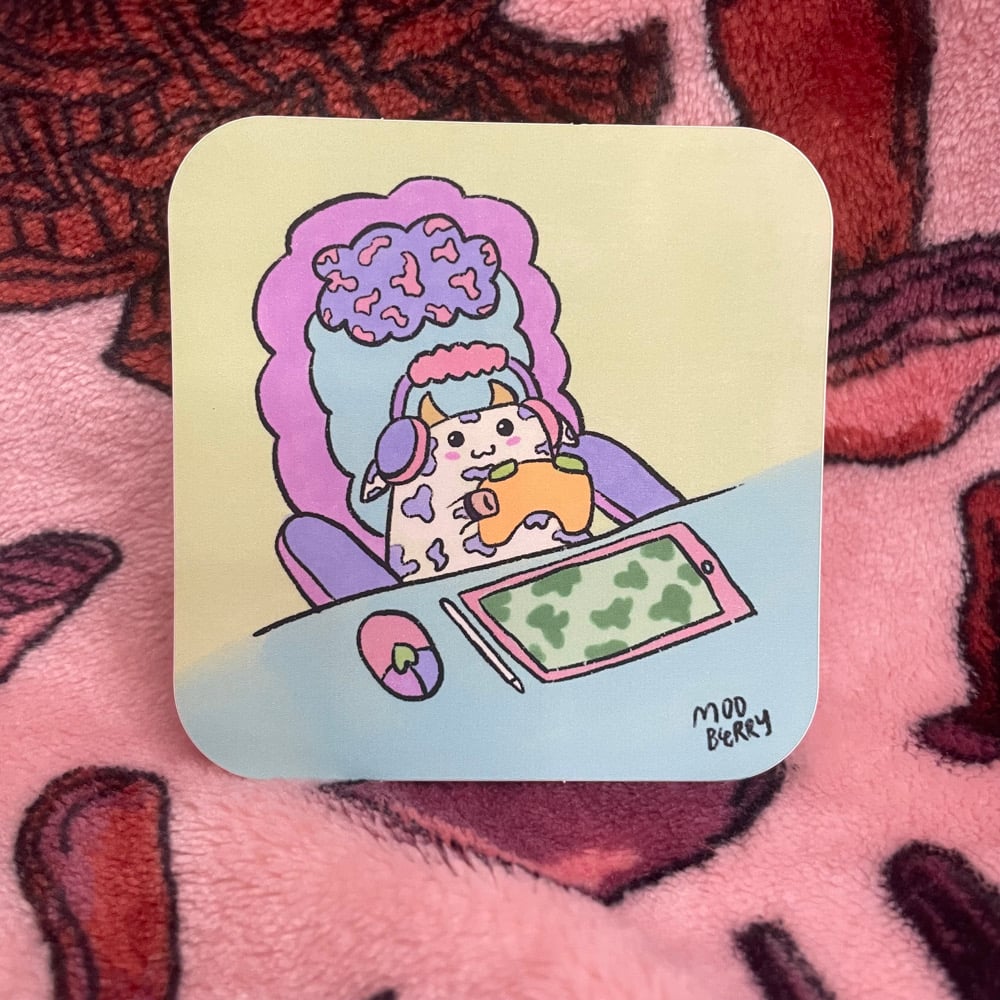 Image of GAMER MOO sticker 