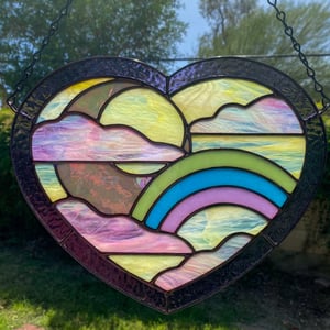 Image of Pastel Dreams Heart Panel