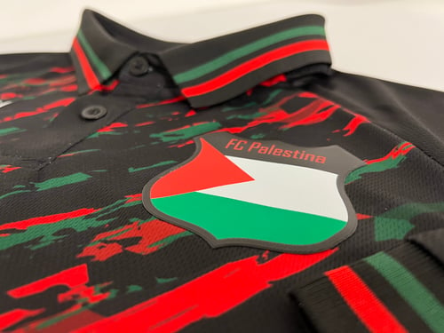 Image of Palestine Paint Splatter Football Shirt