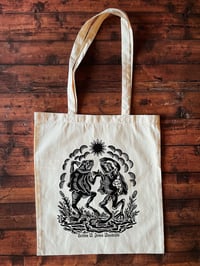 Image 3 of Dancing Frogs Tote Bag