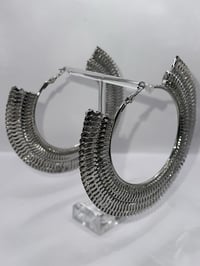 Image 1 of Snake Chain Hoops