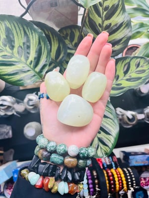 Image of Lemon Jade Meditation Palmstone