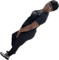 Image 1 of Black Jogger Scrub Set 