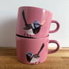 Superb Fairywren Pink Mugs