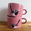 Superb Fairywren Pink Mugs