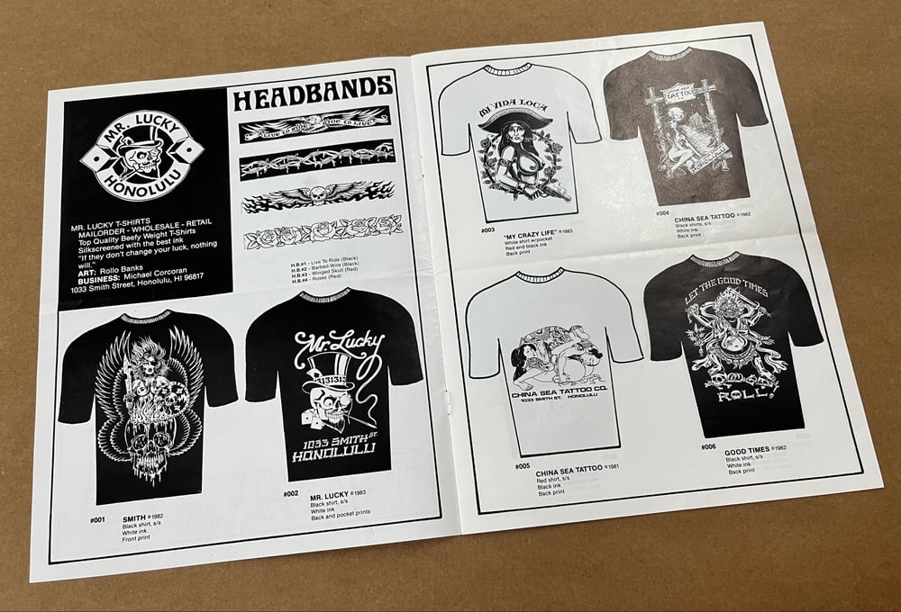 Image of Mike "Mr Lucky" Malone T-Shirts Advertising & Order Forms