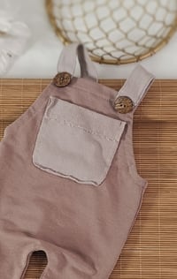 Image 2 of Newborn romper for photo shoots | Dylan | cocoa brown