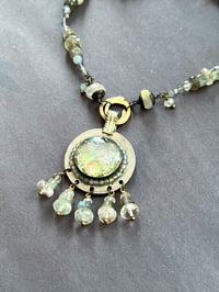 Image 2 of Gemstone necklace with Kuchi resin opal