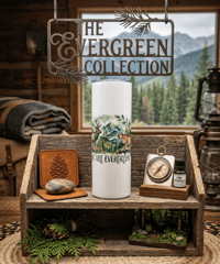 Image 2 of "We Are Evergreen" Watercolor Wilderness Tumbler